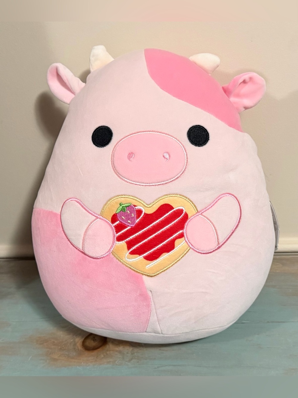 NWT 12” Squishmallows Reshma the Pink Cow